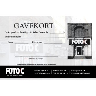 Gavekort 800 kr.